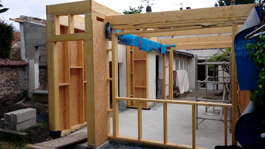 R�novation et extension de maison de ville - Corbeil-Essonnes : Corbeil essonnes_extension maison_Photo chantier 2 2 Mo