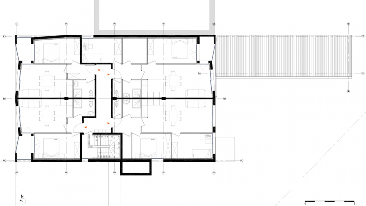 Transformation d'un centre m�dical + 8 logements - Gagny : Gagny_centre medical et logements_PLAN R+2
