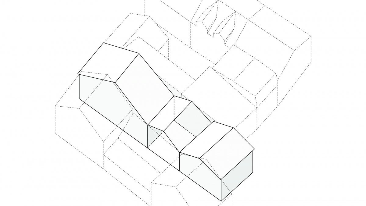 Centre de sant� et 4 logements - Sucy-en-Brie : 03a-Sucy en Brie_rehabilitation pole dentaire + logements_schema base
