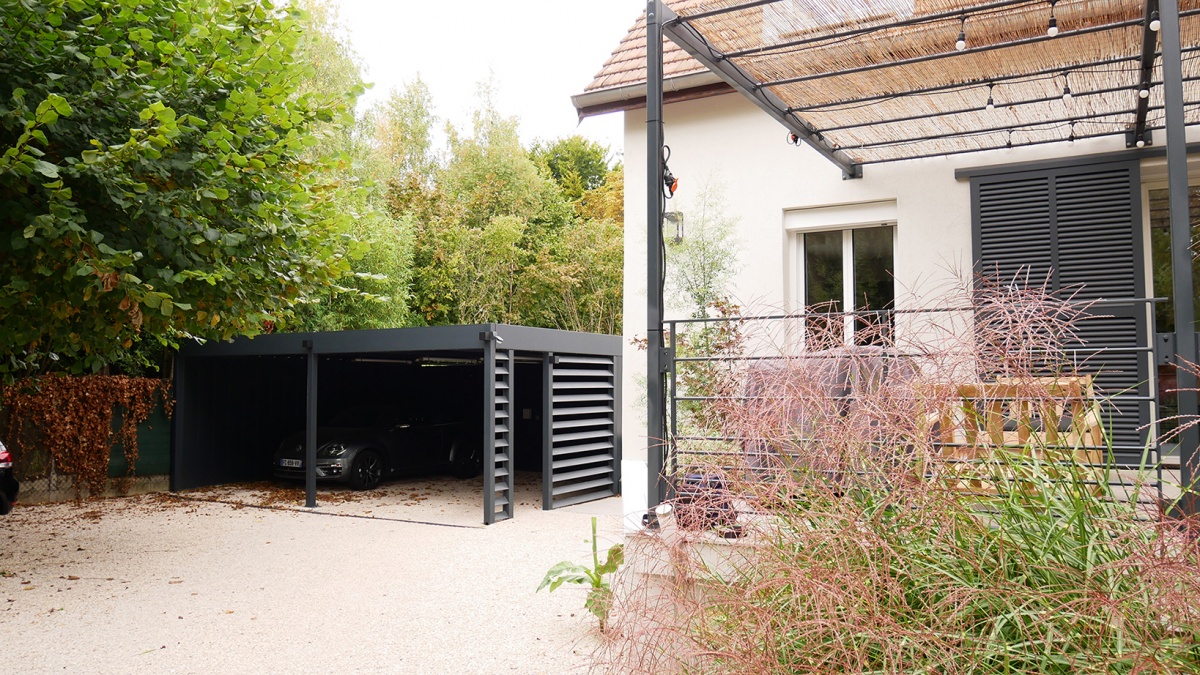 Extension et r�novation d'une maison individuelle - Noisy le Grand : OP_Noisy_Extension renovation maison-ext-entree 1.JPG