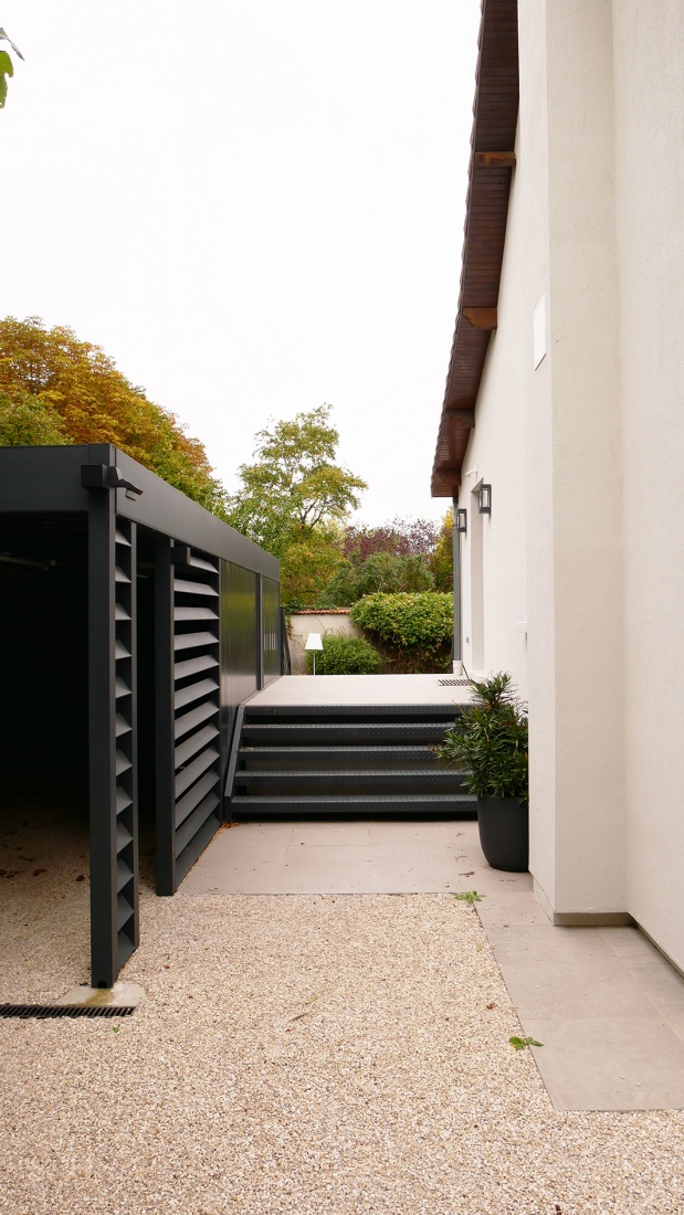 Extension et r�novation d'une maison individuelle - Noisy le Grand : OP_Noisy_Extension renovation maison-ext-escalier.JPG