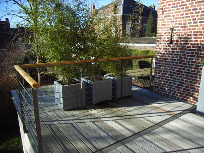 Construction bois et  terrasse : terrasse