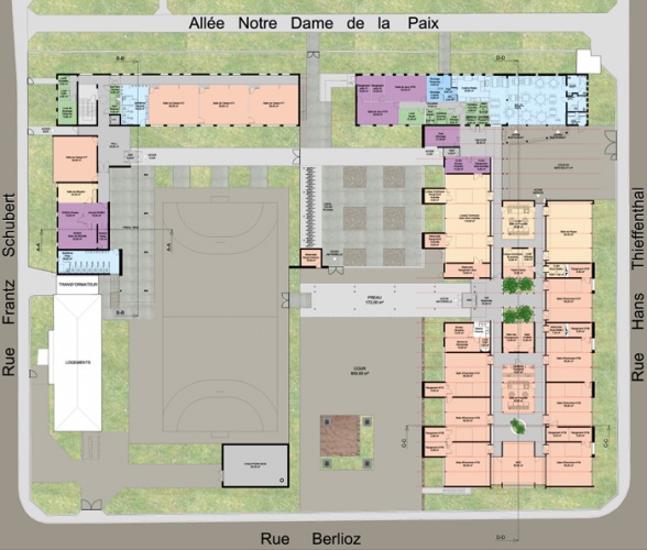 Extension et restructuration d'une ecole élémentaire : Wimpfeling 04