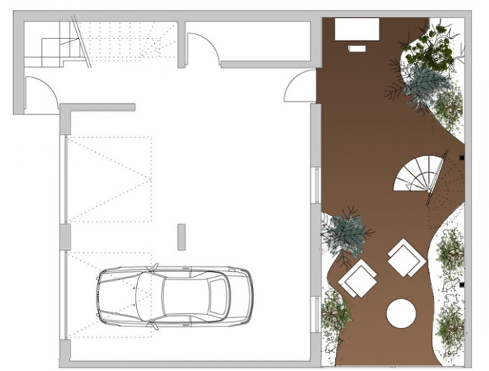 Extension d'une habitat, concours non retenu : RDC