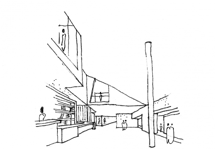 Construction d'un office du tourisme : BIT_croquis