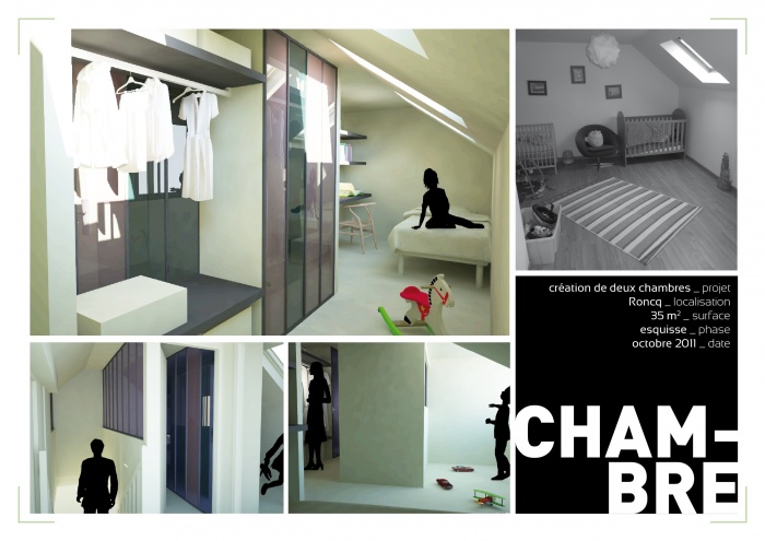 Am�nagement de deux chambres pour enfants � RONCQ (59223)