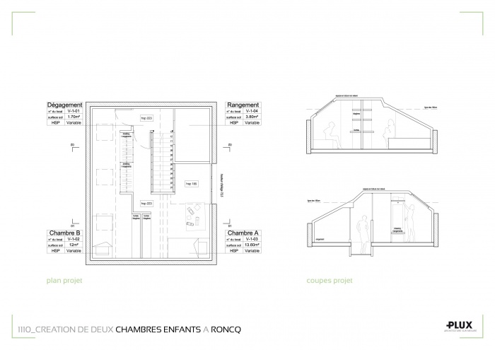 Am�nagement de deux chambres pour enfants � RONCQ (59223) : architecte lille plux am�nagement int�rieur loft studio appartement loft maison design d�coration