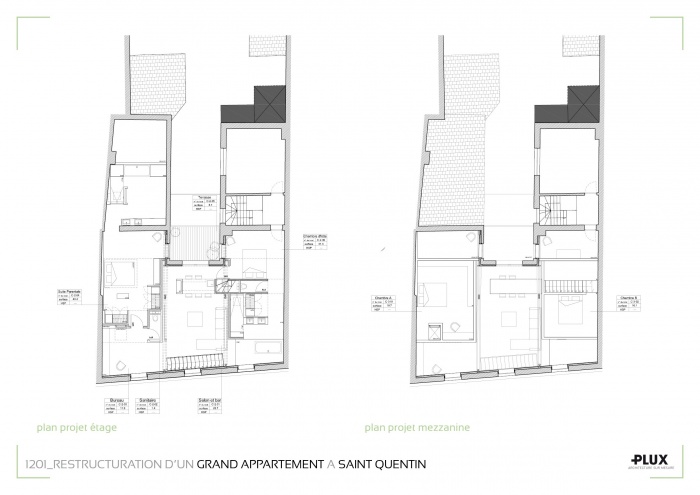 R�novation et extension d'un grand appartement � SAINT QUENTIN (02100) : architecte lille plux am�nagement int�rieur loft studio appartement loft maison design d�coration