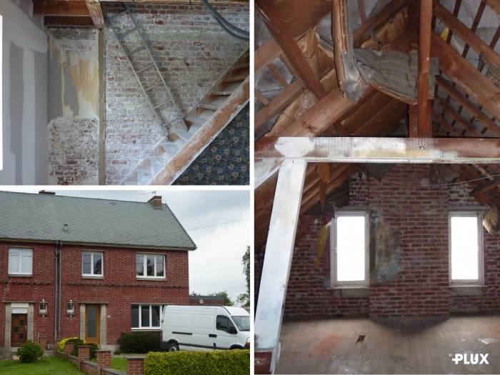 R�habilitation d'une maison en trois appartements pr�s de VALENCIENNES (59300) : R�habilitation d'une maison en appartements Valenciennes architecte lille plux1