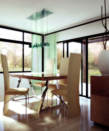 Maison moderniste bois : Int�rieur 1