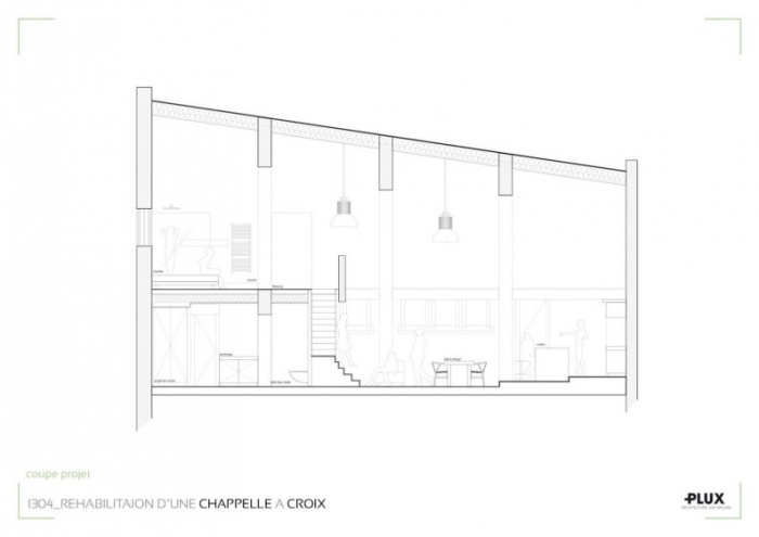 R�habiliation d'une chapelle � CROIX_Architecte Lille PLUX : architecte architecte d'int�rieur lille nord pas de calais r�novation restructuration am�nagement d�coration valenciennes