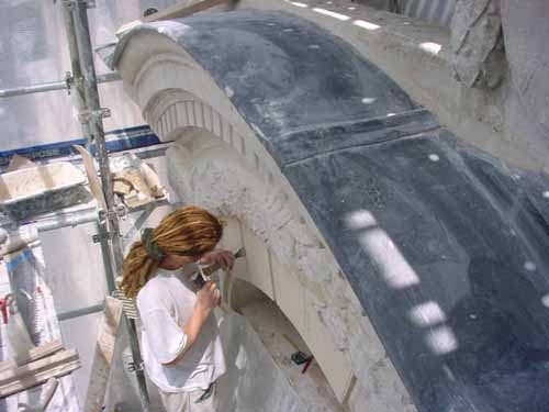 Restauration d'une fa�ade en pierre