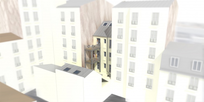 R�habilitation+sur�l�vation+terrasses - Paris