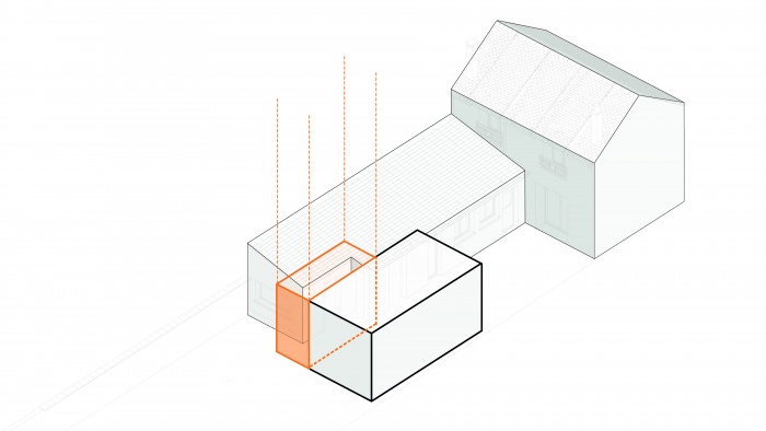 R�novation et extension de maison de ville - Corbeil-Essonnes : A28_COR_SCHEMA AXO 03
