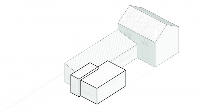 R�novation et extension de maison de ville - Corbeil-Essonnes : A28_COR_SCHEMA AXO 04