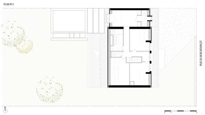R�novation et extension de maison individuelle - Sainte Genevi�ve des Bois : 05-Ste Genevieve-Extension maison-plan r1 LD